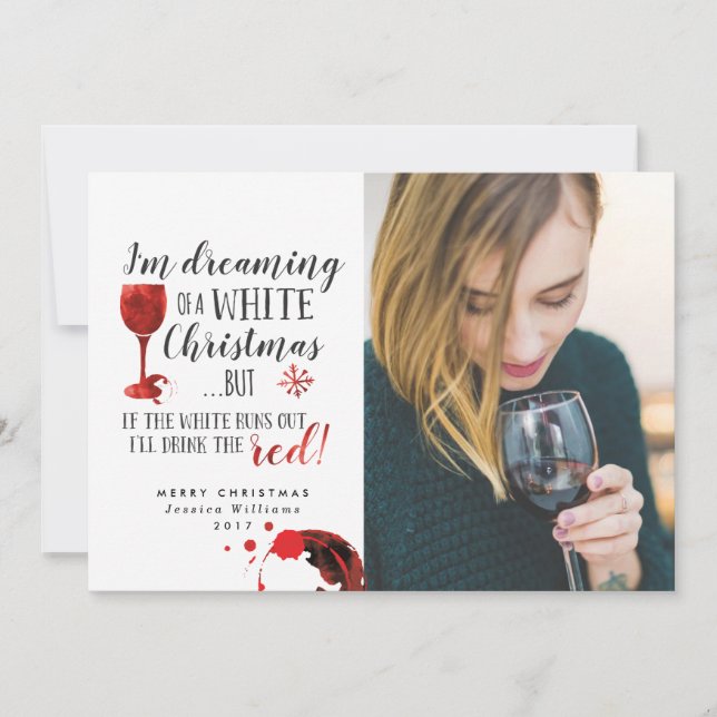 Dreaming Of A White Christmas Photo Cards (Front)