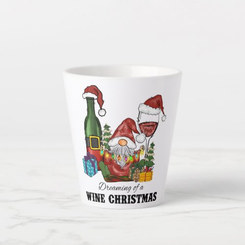 Dreaming of A Wine Christmas Latte Mug