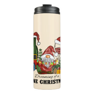 Dreaming of A Wine Christmas Thermal Tumbler
