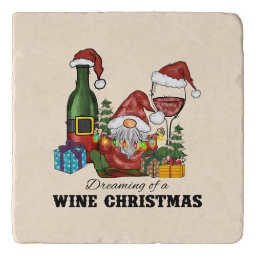 Dreaming of A Wine Christmas Trivet