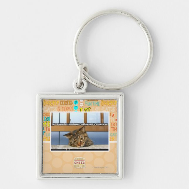 Dreaming of Cheesburgers Keychain (Front)