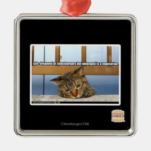 Dreaming of Cheesburgers Metal Ornament
