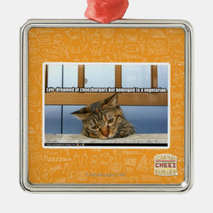 Dreaming of Cheesburgers Metal Ornament