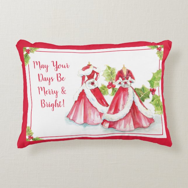 Dreaming of Christmas by Heather French Henry Accent Pillow (Front)
