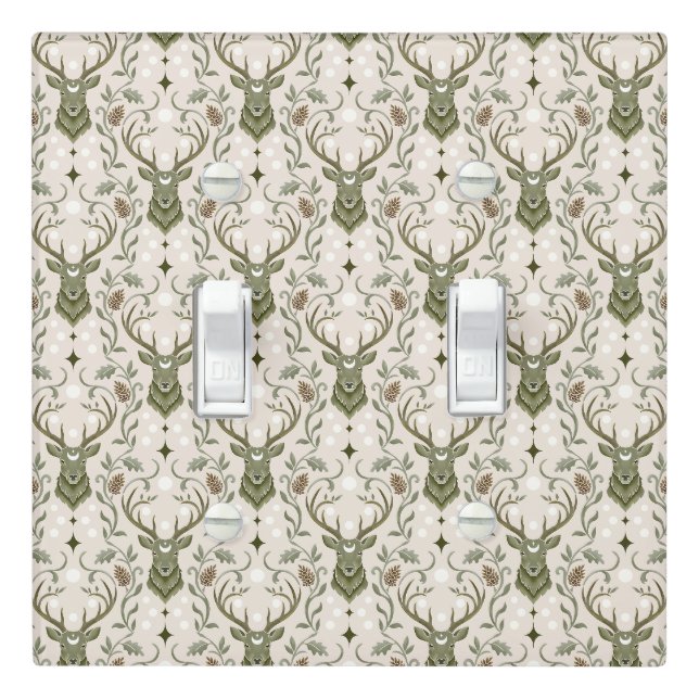 Dreaming of Deer Light Switch Cover (In Situ)