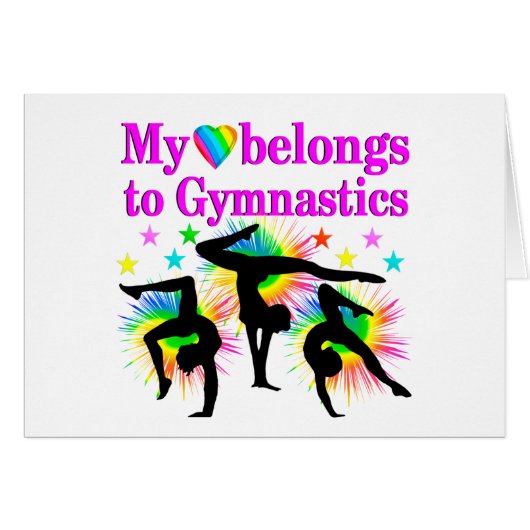 DREAMING OF GYMNASTICS CARDS (Front Horizontal)