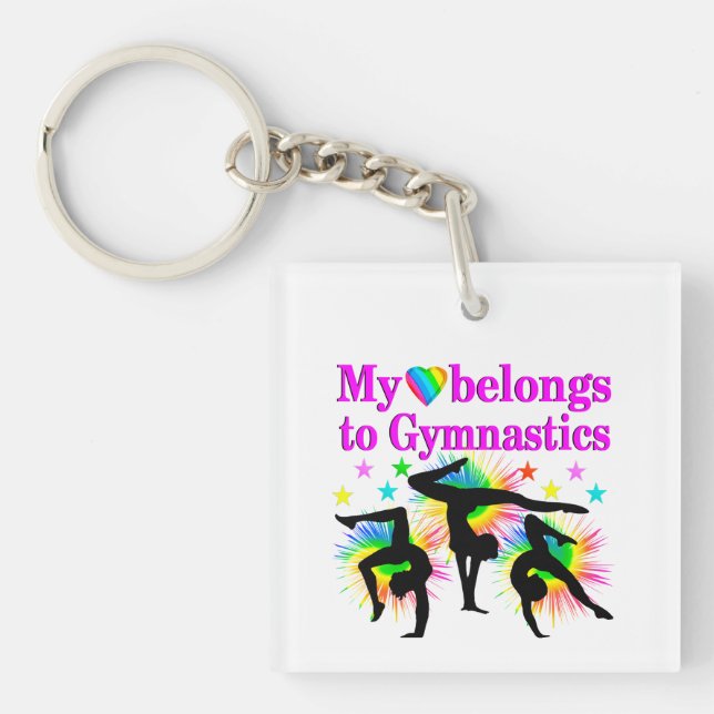 DREAMING OF GYMNASTICS KEYCHAIN (Front)