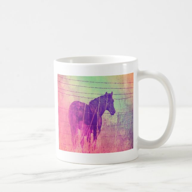 Dreaming of horses by angelandspot. coffee mug (Right)
