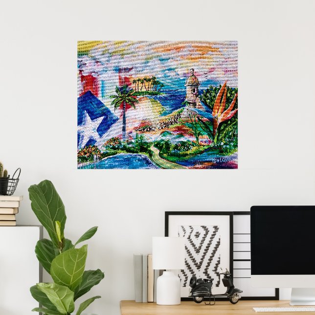 Dreaming of Puerto Rico Poster (Home Office)