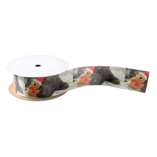 Dreaming of Santa - German Shorthair Puppy Satin Ribbon
