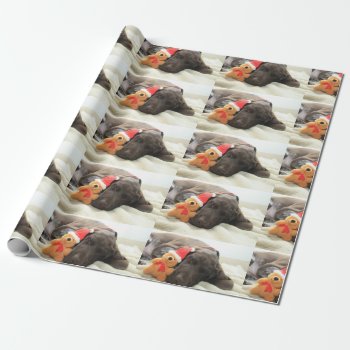 Dreaming Of Santa - German Shorthair Puppy Wrapping Paper by PortoSabbiaNatale at Zazzle