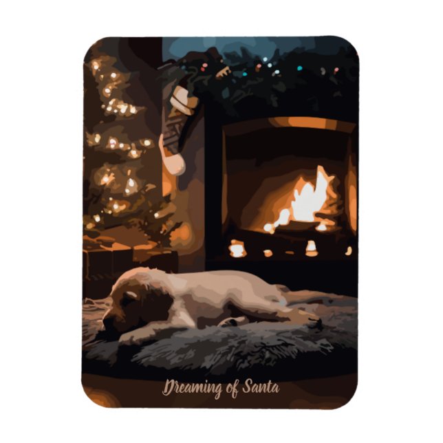Dreaming of Santa Magnet (Vertical)