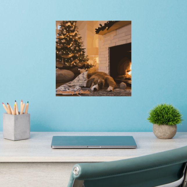 Dreaming of Santa Wall Decal (Home Office 2)