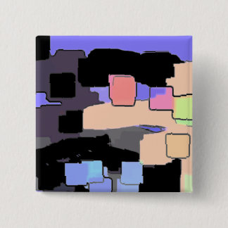 "Dreaming of Sky" Geometric Art Button