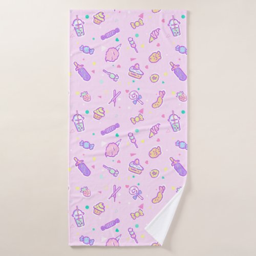 Dreaming of Summer Snacks Bath Towel