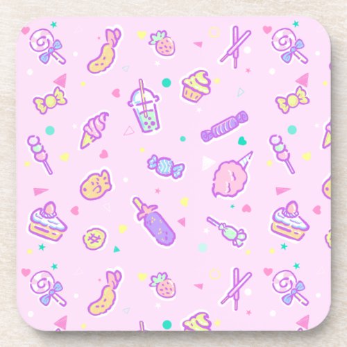 Dreaming of Summer Snacks Beverage Coaster