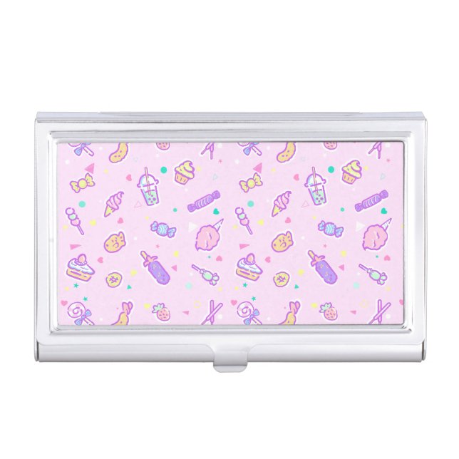 Dreaming of Summer Snacks Business Card Case (Front)