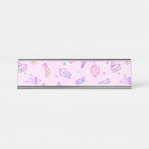 Dreaming of Summer Snacks Desk Name Plate