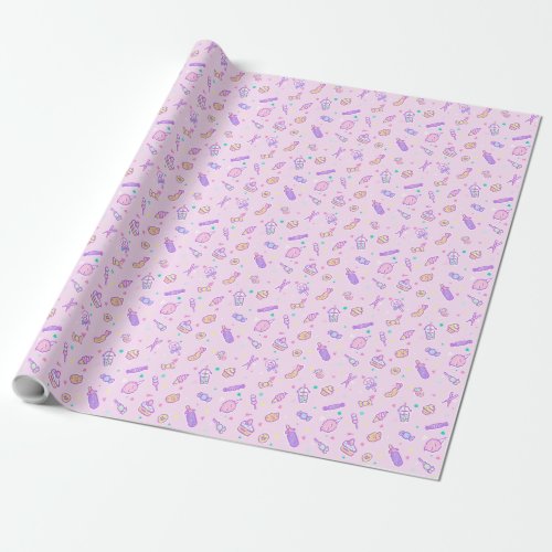 Dreaming of Summer Snacks Wrapping Paper