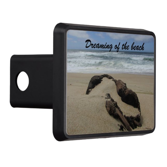 Dreaming Of The Beach Surf Sand Coastal Hitch Cover (Right)