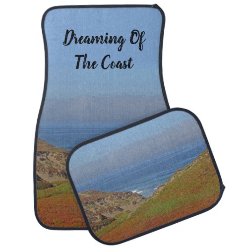 Dreaming Of The Coast Ocean Landscape Coastal Car Floor Mat