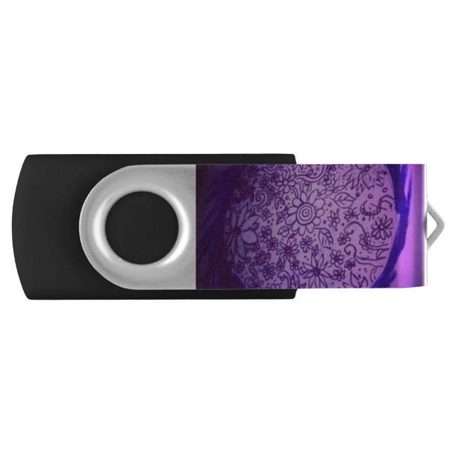 Dreaming of the yaei  purple moon flash drive (Front)