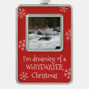 Dreaming of Whitewater Christmas Custom Photo Ornament