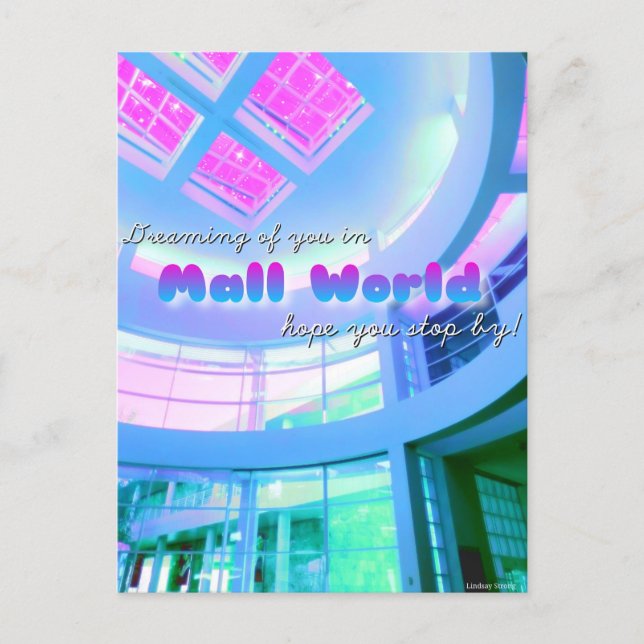 "Dreaming of you..." Mall World Postcard  (Front)