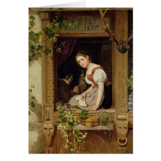 Dreaming on the windowsill cards (Front)