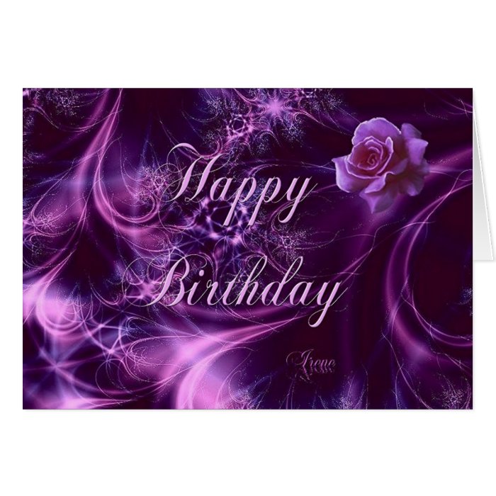 Dreaming Rose Birthday Card