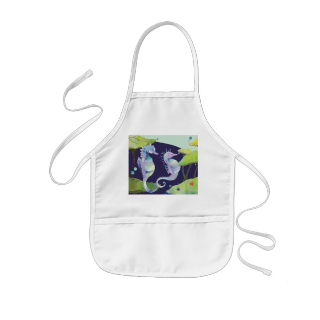 Dreaming Sea Horse Kids' Apron (Front)