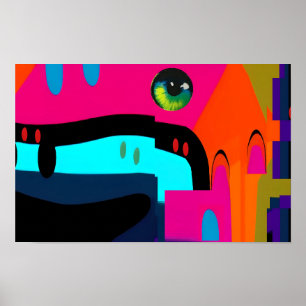 Dreaming the Build Ken Gage Surrealism Poster