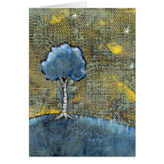 Dreaming tree art modern painting for dreamers cards