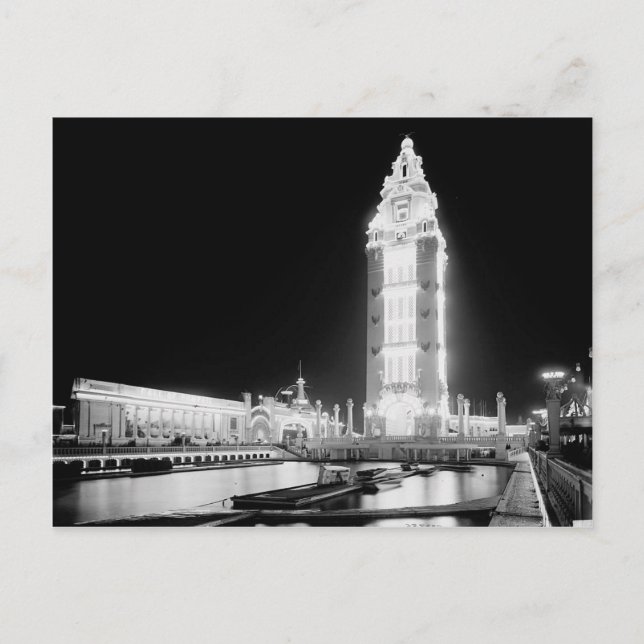 Dreamland Amusement Park, Coney Island N.Y. Postcard (Front)