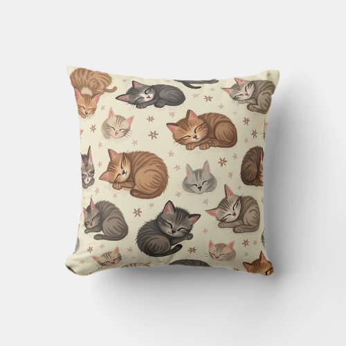 Dreamland Meow Throw Pillow