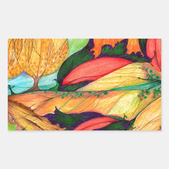 Dreamland Rectangular Sticker (Front)