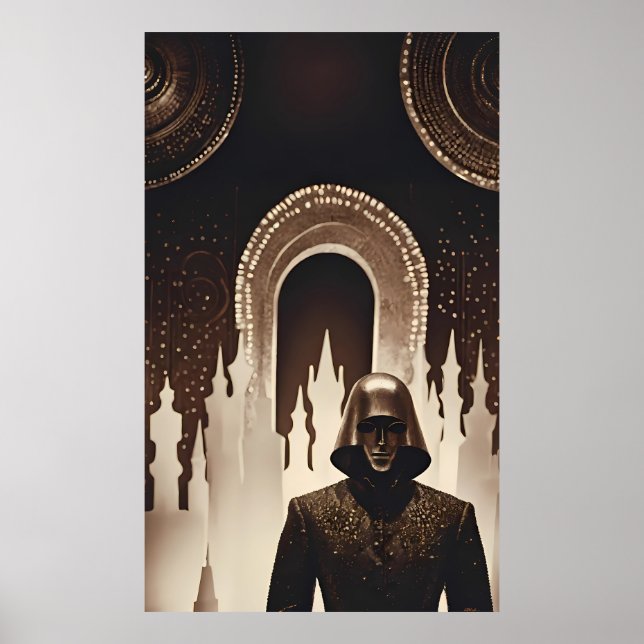 Dreamland's  Courier - Ken Gage Surreal Art Poster (Front)