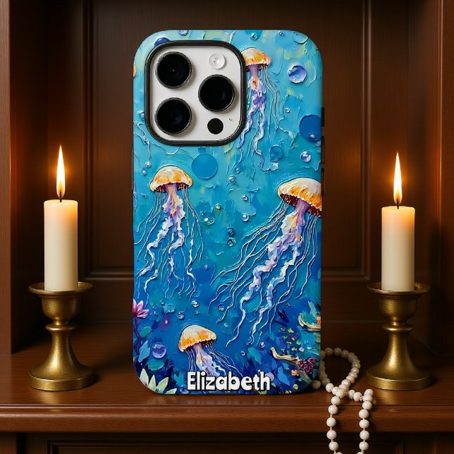 Dreamlike Depths: Jellyfish Fantasy Case-Mate iPhone Case (Creator Uploaded)