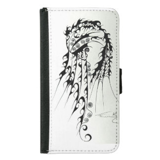 Dreamlike Geometric Flow Surreal Optical Illusion Samsung Galaxy S5 Wallet Case