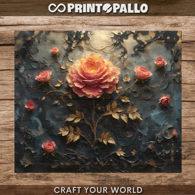 Dreamlike Roses - Decoupage  Wrapping Paper Sheets (Creator Uploaded)