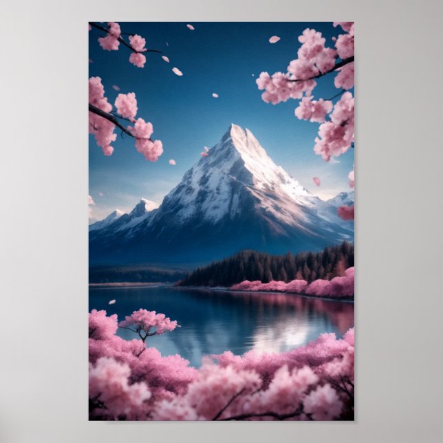 Dreamlike Serenity and Springtime Fantasy Poster (Front)