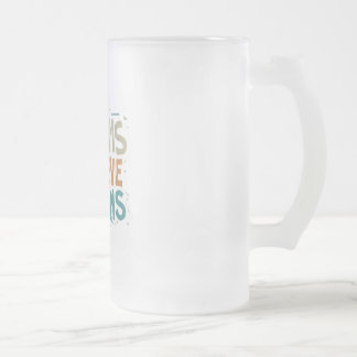 Dreams Achieve Dreams." Frosted Glass Beer Mug