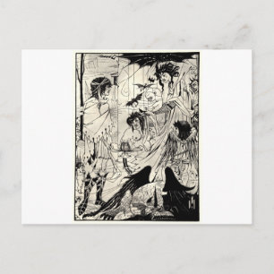 Dreams by Aubrey Beardsley Postcard