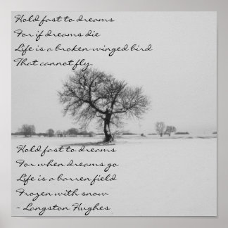 Dreams by Langston Hughes Poster