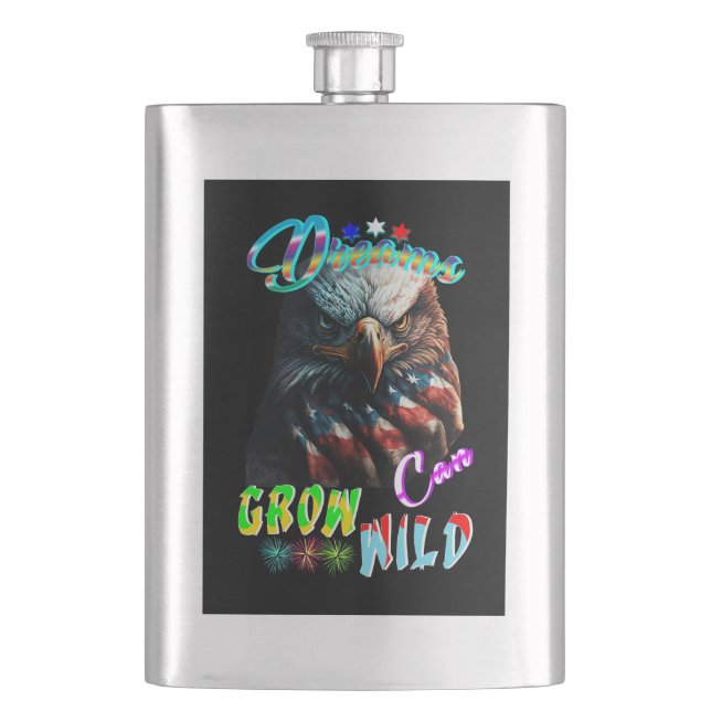Dreams Can Grow Wild Flask (Front)