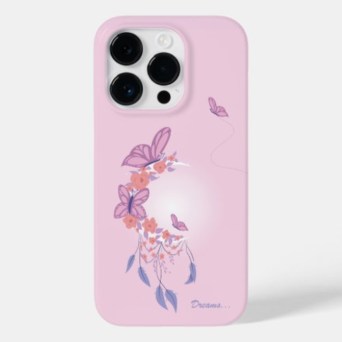 Dreams catcher with butterflies and flowers Case_Mate iPhone 14 pro case