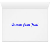 Dreams Come True Cards (Inside Horizontal (Bottom))