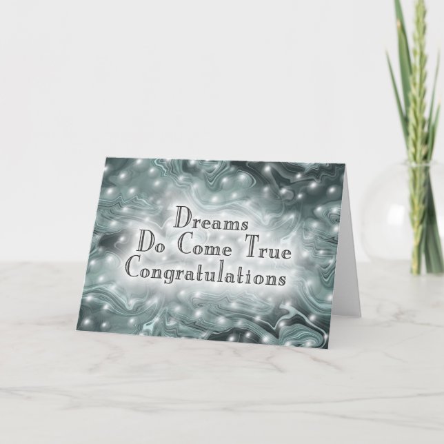 Dreams Do Come True Congratulations Card (Front)