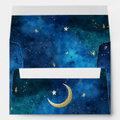 Dreams Do Come True Moon Stars Baby Shower 5x7 Envelope (Back (Bottom))