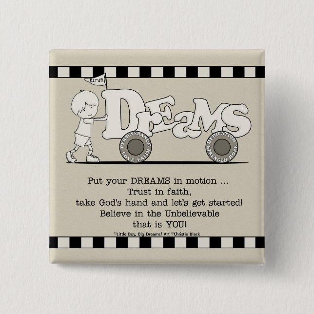Dreams in Motion Button (Front)